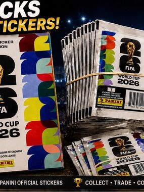 Panini FIFA World Cup 2026 Official Sticker Collection Album + 25 Sealed Packs